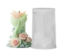 Candle Molds Silicone | Mermaid Tail Flower 3D Casting Supplies,DIY Casting Molds,for Artists Craft Lovers Jewelry Maker Designer Hobbyists Cement Holiday Home Events Workshops