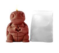 Candle Molds Silicone - Silicone Candle Mold Kit - Easy Release Craft Form System, 3D Animal Shape Casting Tool Set, Decorative Wax Model Making Equipment, Flexible Heat Resistant DIY Art Creation