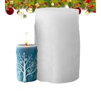 Candle Mould - 2.01 x 2.01 x 3.31 Inch Mould, 1 Piece Floral Mould, Soap Making Resin | For Handmade Chocolate, Pudding, Clay, or