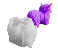 Candle mould, 3D highland cattle silicone mould, animal figures, casting mould, decoration for key rings, jewellery, home, lessons, hobbyists, holidays