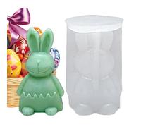 Candle Mould with Easy Demoulding - Silicone Mould for Easter Bunny Candles | For Domestic Use, Resin, Soap, Chocolate, Cake, Pudding, Sweets, Statues and Concrete Casting