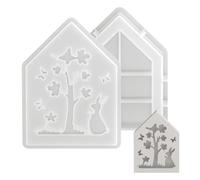 Candle Moulds, Figures with Non-Stick Rabbit Shape for Plaster Candle Making - For Wax, Fondant, Clay, Living Room, Bedroom, Kitchen, Study, Office, Classroom, Party