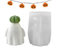 Candle Moulds - Ghost Chalk Mould | Ghost and Pumpkin Shape for Making Seasonal Decorations with Wax Cement Plaster Resin