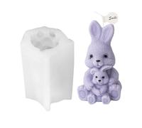 Candle Moulds - Silicone 9.7 x 7.7 cm, Rabbit Shape | Moulds, Rabbit, Smile, Kudos Moulds for DIY Candle Making, Crafts, Baking, Chocolate, Soap, Home, Parties and Gift Projects