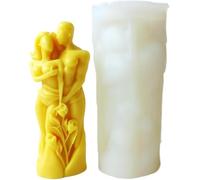 Candle Moulds Silicone Candle Mold DIY Couples Embracing Handmade Soap Aroma Plaster Ornament Molds Human Body Home Decoration Crafts(Color-02)
