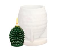 Candle Moulds - Versatile 2.95-3.39 Inch Pine Cones, Silicone Mould Set, Cedar Oil Pine Cone Moulds | Epoxy Plaster, Candle, Soap, Resin, Chocolate, Cake, Dessert, Festive Art, Ge