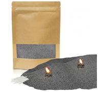 Candle Sand and Wicks, 500g Pearled Candle Sand With 20 Wicks, Warmnest Candles Wax Sands Wax Granules Kit (Grey)
