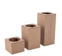 Candle Sconces 3pcs/lot Candle Holders for Pillar Candles,Wooden Farmhouse Pillar Rustic Large Candlesticks Candle Holder (Color : A) (B)