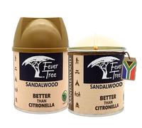 Candle Set - 2 x 230g Scented Candles, Better Than CITRONELLA, Long Burning, for Outdoor and Indoor use. 30 Hours Each, 60 Total Hours. (Sandalwood)