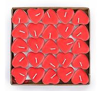 Candle Set Multipack Candles Love Wedding Party Heart Shaped Scented Candles Home Decor Candle Votive Tealight Candle Holder Centerpiece (Red, One Size)