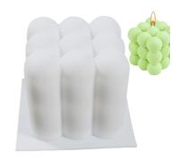 Candle Shaping Mold - Soft Soap Form, Scented Wax Tray, Flexible Cube Mold | Detailed Bubble Block Pattern Style, Durable Heat-Resistant Mould Chocolate Candy Baking Artistic Kitchen Use