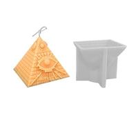 Candle Silicone Mold Geometric Egyptian Pyramid Aromatherapy Candle Mold DIY Eye of Heaven Mold - Transparent Color