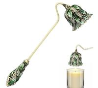 Candle Snuffer Safe Candle Extinguisher with Long Handle, Elegant Decorative Candlesnuffer for All Candles, Metal Candle Stopper Vintage Candlesnuffer Tool for Putting Out Candle Wick Flame Safely