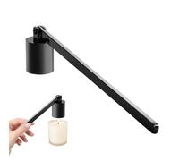 Candle Snuffer | Stainless Steel Flame Extinguisher With Long Handle | Polished Rustic Black Candle Extinguisher | Elegant Decorative Tool For Safe And Efficient Candle Extinguishing