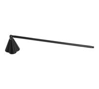 Candle Snuffer Stainless Steel with Long Handle for Deep Jars | Black Finish, Wide Head Design, Wax Splash Prevention, for Scented and Wood Wick Candles