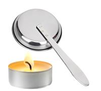 Candle Snuffer with Long Handle,Stainless Steel Candle Turn off Tool | Portable Tool Flame Out Heat Resistant for Home Camping Campsite Bonfire Candlelight Picnic Fire Safety