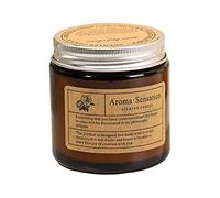 Candle Sticks Pack Wood Wick Candles Crackling Small Brown Minimalist Scented Candle Home Indoor Scented Hotel Scented Candle 80g Primitive Candle Holders Glass Oil Candle (E, One Size)