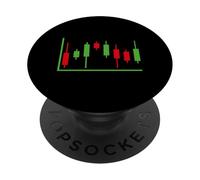 Candle Sticks Trader Stock Market Forex Crypto Trader Gift PopSockets Adhesive PopGrip