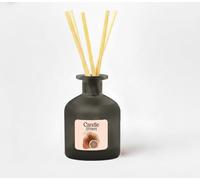 Candle Street Air Freshener with Sticks "Earth" Amber Vanilla and Ginger, Alcohol-free Diffuser for Living Room and Bedroom, Mother's Day Gift Idea Made in Italy (Large 250 ml)