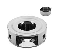 Candle Teapot Warmer - Stainless Steel Tea Candle Oven Rustproof Heat Retention Stable Heat Distribution Warm Tea Holder Cast Iron Teapot Accessories for Picnics, Mountaineering, Home Kitchen