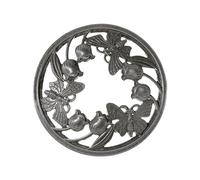 Candle Topper Butterfly Home Decor Decorative for Candle Jars Jar Candle Lid Silver, 7.8cm