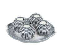 Candle Tray 4 Tea Light Holders Decorative Candle Set Candle Plate Candle Stand