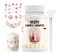 Candle Varnish & Candle Tattoos, Clear Varnish for Candles, Candle Varnish for Waterslide Film, Candle Tattoo for DIY, Protects, Refines and Fixes Your Creative Candle Ideas, Easy to Apply, 150 ml