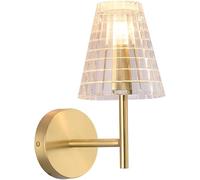 Candle Wall Sconces Fixtures Glass Lantern Wall Light Indoor Gold Bedside Wall Lamp Modern Rustic Industrial E27 Copper Wall Mount Lighting for Hallway Bedroom Hotel Balcony Doorway Made in China