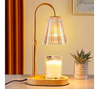 Candle Warmer Lamp Dimmable Timer: Electric Candles Melting Light for Wax Jar Height Adjustable Candle Heater for Indoor Flameless Burner with 2 Bulbs Exquisite New Home Gifts Birthday Presents