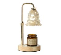 Candle Warmer Lamp, Dimmable Warm Candle Lamp, Height-Adjustable and Brightness-Adjustable Aromatherapy Electric Candles, Flameless Wax Lamps with 2 Bulbs, New Home Warmth Gift, Bedroom Decor, Holiday