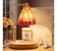 Candle Warmer Lamp, Height Adjustable Dimmable Wax Melt Lamp with 2/4/8H Timer, Heater for Yankee Jar Candles, Vintage Home Decor, Housewarming & Birthday Gifts for Women, Mum & Friends