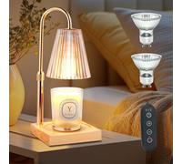 Candle Warmer Lamp,Height Adjustable Wax Melts Warmer with Timer & Dimmable Function,Electric Candle Warmer for Jar Candles with 2 Bulbs,Candle Lamp Warmer for Home Bedroom Decor,Gifts for Mom