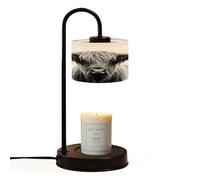Candle Warmer Lamp UK with Timer Highland cow Scotland Jar Candles Electric Dimmable Wax Melts Warmer 4 Bulbs New Home Gifts Birthday Gifts for Women