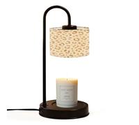 Candle Warmer Lamp UK with Timer Leopard print gold shining texture Jar Candles Electric Dimmable Wax Melts Warmer 4 Bulbs New Home House Warming Mothers Day Gifts for Mum