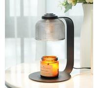 Candle Warmer Lamp with Timer - 4-Level Dimmable, Includes 2 Bulbs, Flameless Wax Warmer for Jar Candles | Timer Function & Stylish Design in Multiple Colors