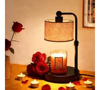 Candle Warmer Lamp with Timer, Adjustable Height Candle Warmer Lamp with 2 Bulbs, House Warming Gifts New Room Decor, Bedroom Decor Compatible with Various Candles, Mother's Day Gifts Birthday Gifts