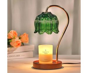 Candle Warmer Lamp with Timer, Dimmable Electric Candle Heater with 2 Wax Warmer Bulbs, Flameless Burner candle Melter for Scented Wax Jar Candles, Vintage Lamp for Home Decor, Birthday Gift for Women