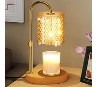 Candle Warmer Lamp with Timer Dimmer Height Adjustable Electric Candle Wax Warmer for Jar Candles Wax Melt Warmer with 2Bulbs Heater Lamp for Scented Wax for New Home Decor,House Warming Gifts