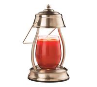 Candle Warmers Etc. Hurricane Candle Warmer Lantern, Metallic Series, Vintage Brass