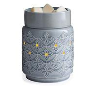 Candle Warmers Etc. Illumination Fragrance Warmer for Warming Scented Candle Wax, Melts or Tarts Grey Jasmine