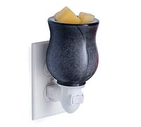 CANDLE WARMERS ETC Pluggable Fragrance Warmer- Decorative Plug-in for Warming Scented Candle Wax Melts and Tarts or Essential Oils, Obsidian Glass