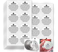 Candle Warning Stickers,Wax Melting Safety Labels,1.5 Inch Candle Jar Container Stickers,504 Pcs Per Pack