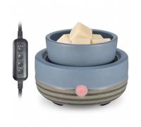 Candle Wax Melt Warmer with Timer Ceramic Electric Wax Melt 4-in-1 Oil Burner Adjusting Temperature Fits Yankee Large Jar Scented Candle for Home Decor Birthday Gifts for Women Mom Grandma Girls Blue