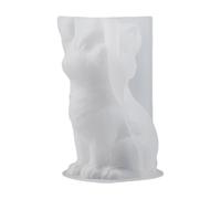 Candle Wax Molds - Sitting Wolf 3D Animal Design, Easy Demold Food Grade Silicone, DIY Scented Aromatherapy Wax Melt Tool, Non-Stick Accessory Case Casting - for Crafting Hobbyists