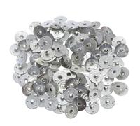Candle Wick Bases - 300pcs Metal Stand Plates, 12.5mm Kit | DIY Candle Alignment Tabs, Wick Stabilizer Hardware, Heat Safe Craft Accessories, Wax Container Support Equipment for Making