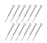 Candle Wick Centering Clips, 12pcs Carbon Steel Candle Wick Fixing Clips for DIY Making, Holder Tool for Various Container Shapes, 11cm/4.32in