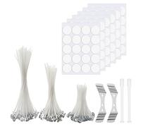Candle Wick Set, 120 Pieces Candle Wicks for Candles, Smokeless Candle Wick, Three Lengths 10/15/20 cm, Candle Making Set, Wicks for Candles DIY Candles Oil Lamps Aromatherapy
