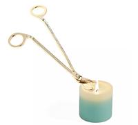 Candle Wick Trimmer, 6.9 Inch Oil Lamp Candle Accessories Trimmer Scissors Deep Into Candles to Cut Spent Wicks(Gold)