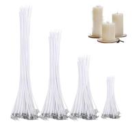 Candle Wicks 200 Pcs, Candle Wicks, Natural Organic Cotton, Candle Wick for Candle Making DIY,Long Lasting & No Black Smoke for DIY Candles