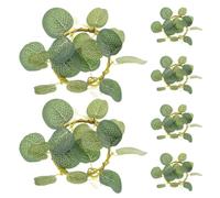 Candle Wreath 6pcs Easter Ring Artificial Spring Eucalyptus Green